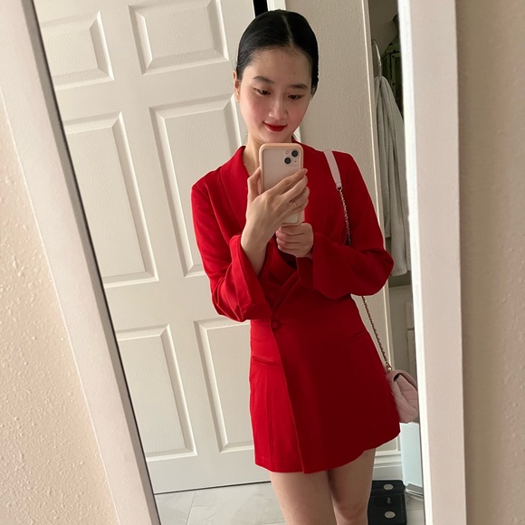 ZARA NWT DOUBLE BREASTED JUMPSUIT BLAZER - Picture 7 of 8